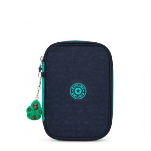 Kipling 100 Pens Cases Blue / Green | AWRYC4792