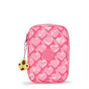 Kipling 100 Pens Printed Cases Pink | SCZOM6729