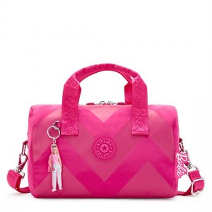 Kipling Bina Medium Barbie Shoulder Bags Pink | KSRQE3917