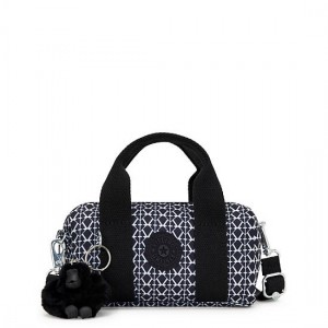 Kipling Bina Mini Printed Shoulder Bags Grey / White / Black | XPZBS0452