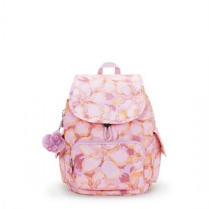 Kipling City Pack Printed Small Backpack Coral | WPZNF0916