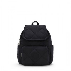 Kipling City Pack Quilted Small Backpack Black | LBQXK4523