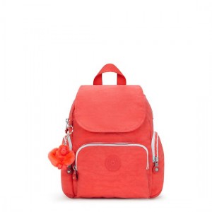 Kipling City Zip Mini Backpack Coral | OYBAD5082