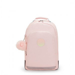 Kipling Class Room Metallic 17" Laptop Backpack Pink / Metal | JOQKD0987