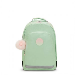 Kipling Class Room Metallic 17" Laptop Backpack Green / Metal | UWXHG1052