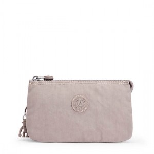 Kipling Creativity Large Pouches Grey | IHZUQ5914