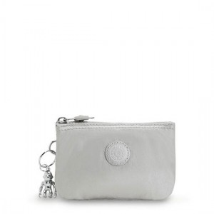 Kipling Creativity Small Metallic Pouches Light Metal | ZBDJC4970