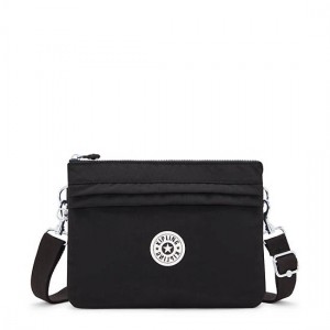 Kipling Easy Riri Large Crossbody Bags Black | BQDIK7806