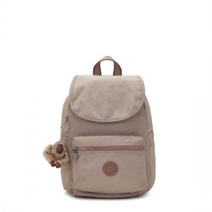 Kipling Ezra Small Backpack Grey / Brown | UZBXG3872