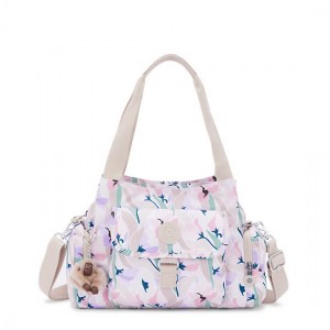 Kipling Felix Large Printed Handbag Pink / Blue / Green | MDRBE2069