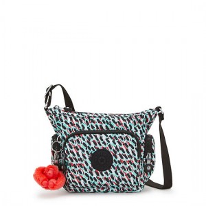 Kipling Gabbie Mini Printed Crossbody Bags Black / Multicolor | QGRUV7291