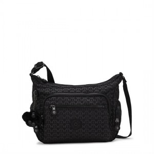 Kipling Gabbie Small Printed Crossbody Bags Black | LCQKE2356