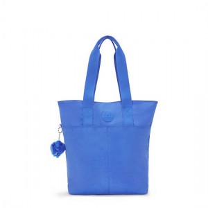 Kipling Hanifa 15" Laptop Tote Bags Blue | COIKM6524