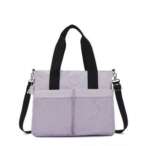 Kipling Harli Large 16" Laptop Tote Bags Purple | AMQRP7534