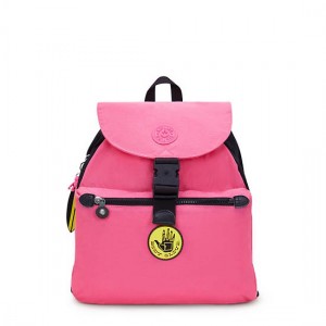 Kipling Keeper Backpack Body Glove Pink / Black / Yellow | ARJTF6208