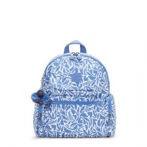 Kipling Matta Printed Backpack Blue / White | FKWAC2795