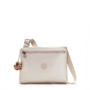 Kipling Merriweather Metallic Crossbody Bags Metal | SGQAJ8071