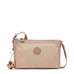 Kipling Mikaela Crossbody Bags Light Brown | ZTNKI4023