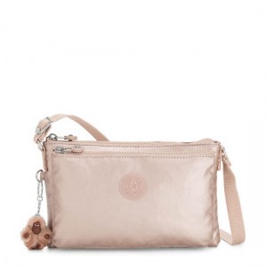 Kipling Mikaela Metallic Crossbody Bags Metal | DGZOL5436