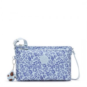 Kipling Mikaela Metallic Crossbody Bags Blue / White | EVZBU7290