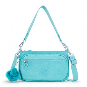 Kipling Milos Up Shoulder Bags Light Turquoise | HKFRB6781