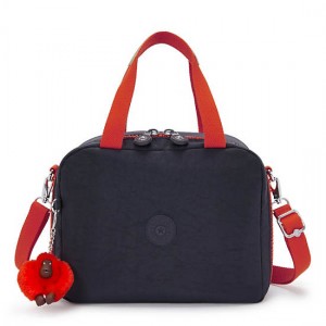 Kipling Miyo Lunch Bags Navy / Orange | BUERG0985