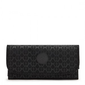 Kipling Money Land Printed Snap Wallets Black | JWTHP3024