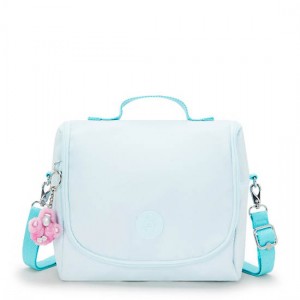 Kipling New Kichirou Metallic Lunch Bags White / Blue | EZSXB9825