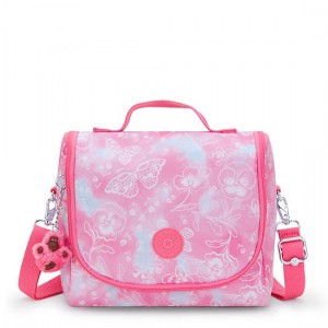 Kipling New Kichirou Printed Lunch Bags Pink / Blue | QKCXT4231