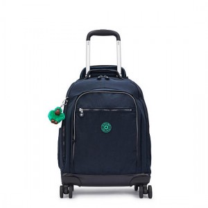 Kipling New Zea 15" Laptop Rolling Backpack Blue / Green | XDZAM8096