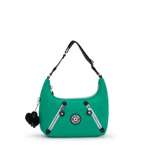 Kipling Nikki Shoulder Bags Green | ZCMOY6972