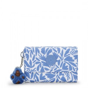 Kipling Pixi Medium Printed Organizer Wallets Blue / White | QBLZR4796