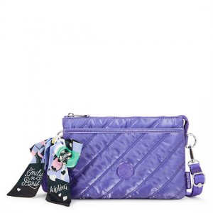 Kipling Riri Emily In Paris Quilted Crossbody Bags Purple | YVNEX4638