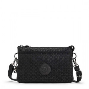 Kipling Riri Printed Crossbody Bags Black | NAYDZ7926