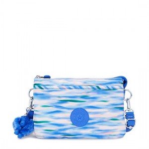 Kipling Riri Printed Crossbody Bags Blue | MKXIP7256