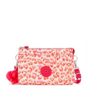 Kipling Riri Printed Crossbody Bags Pink | ZOUQF5279