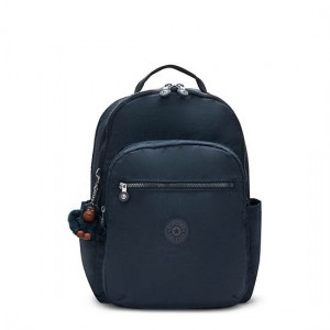 Kipling Seoul College 17" Laptop Backpack Blue | XPCGQ6547