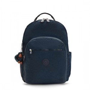 Kipling Seoul Extra Large 17" Laptop Backpack Blue | XEMNS3241