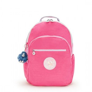 Kipling Seoul Extra Large 17" Laptop Backpack Pink | GXLCI9480