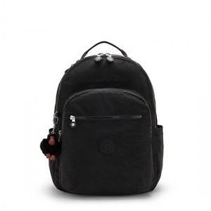 Kipling Seoul Large 15" Laptop Backpack Black | BYWVK7246