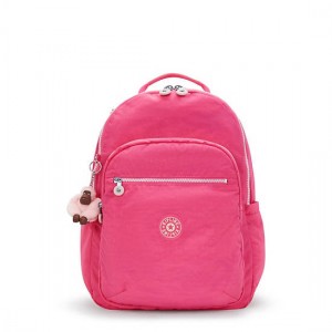 Kipling Seoul Large 15" Laptop Backpack Pink | AWEZP7326