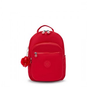 Kipling Seoul Small Tablet Backpack Red / Dark / Red | EPASY0645