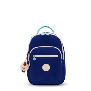 Kipling Seoul Tablet Backpack Navy | THVKZ9473