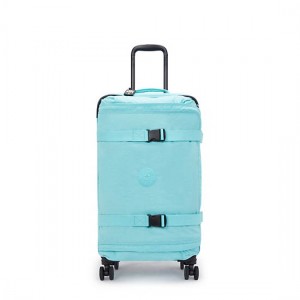 Kipling Spontaneous Medium Rolling Luggage Light Turquoise | IEMPO7092