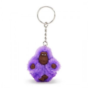 Kipling Sven Extra Small Monkey Keychains Purple | GEHIO6075