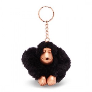 Kipling Sven Monkey Keychains Black / Rose | BYXAC0354