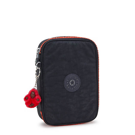 Kipling 100 Pens Cases Black / Red | OSERF5029