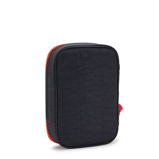 Kipling 100 Pens Cases Black / Red | OSERF5029