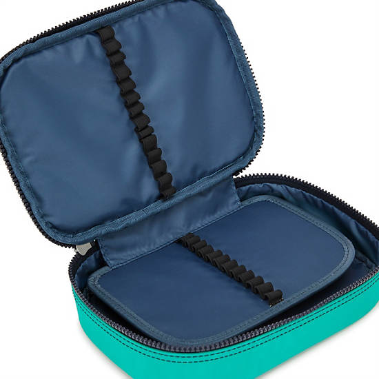 Kipling 100 Pens Cases Blue / Green | AWRYC4792