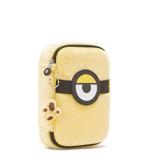 Kipling 100 Pens Furry Case Minions Yellow / Black / White | ZQUXS2610